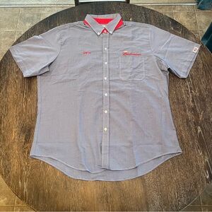 Budweiser Bud Light Short Sleeve Uniform Work Shirt Embroidered DAVE